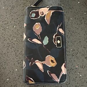 Kate Spade  Dawn Paper Rose Large Continental Zip around wallet